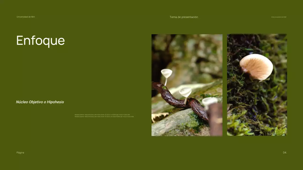 Presentación académica sencilla y mínima de la clase de biología