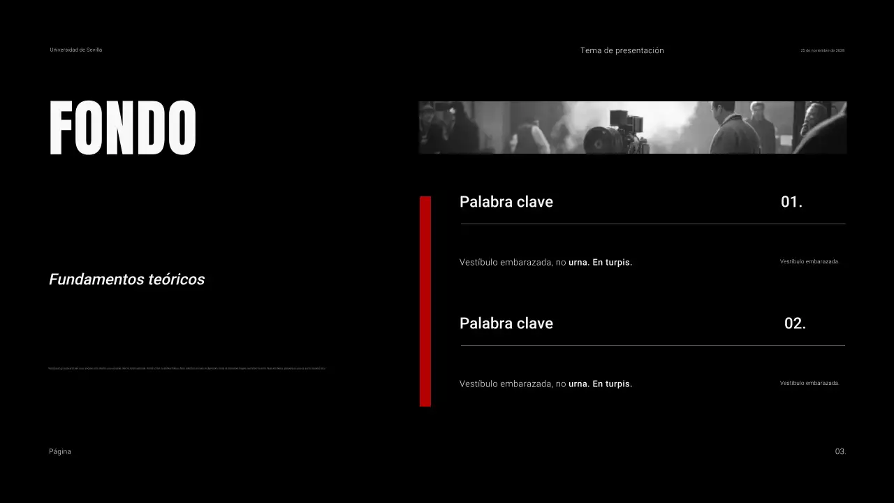 Oscuridad y contraste en el material didáctico de las clases de cine