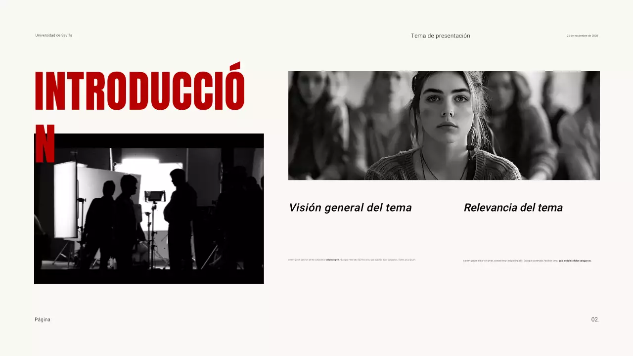 Oscuridad y contraste en el material didáctico de las clases de cine