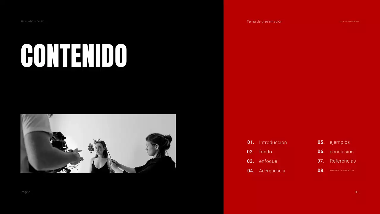 Oscuridad y contraste en el material didáctico de las clases de cine