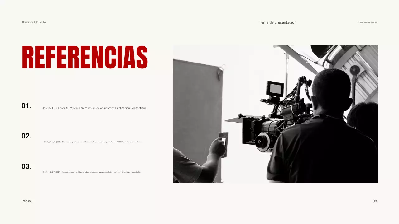 Oscuridad y contraste en el material didáctico de las clases de cine