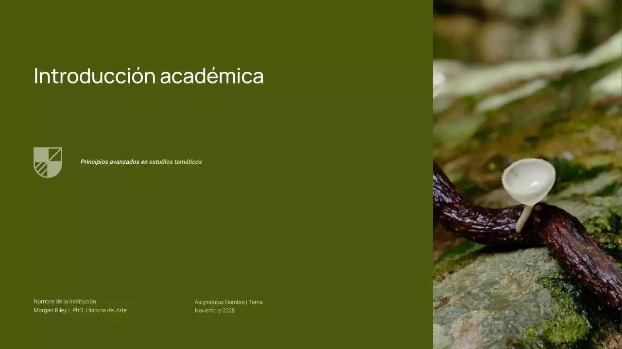 Presentación académica sencilla y mínima de la clase de biología