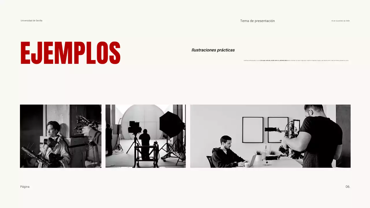 Oscuridad y contraste en el material didáctico de las clases de cine