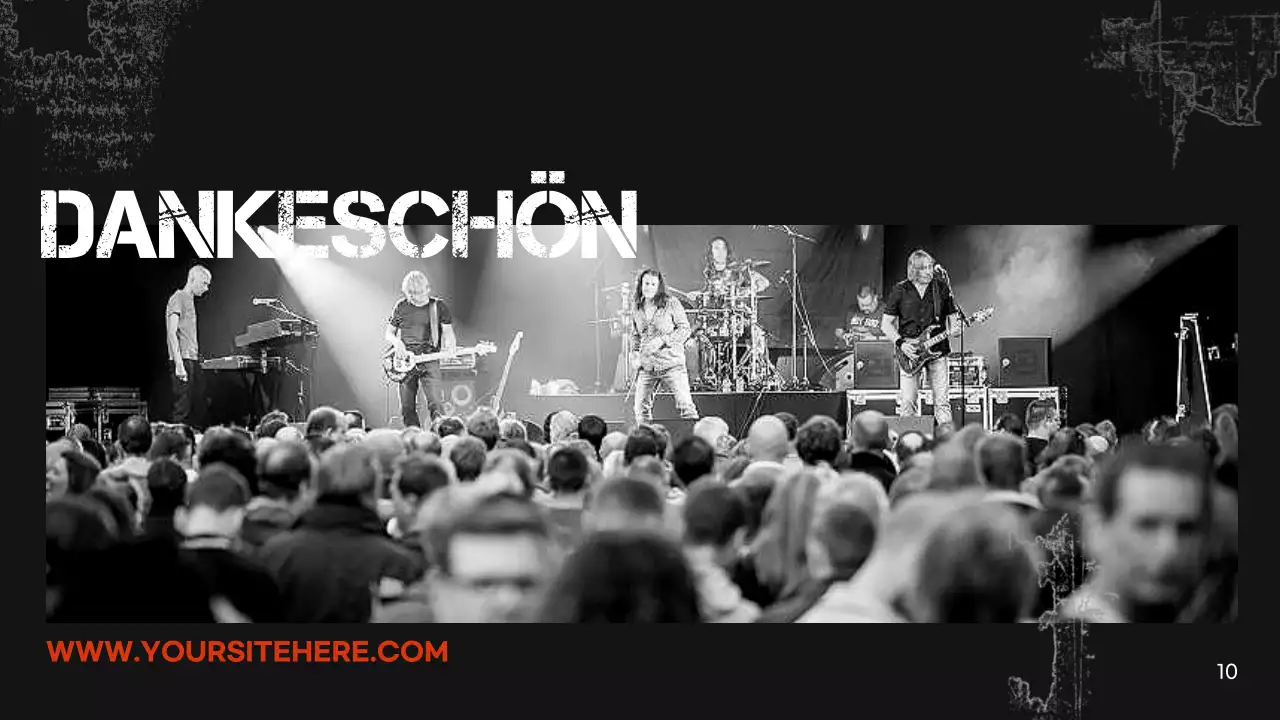 schwarze Retro-Musikpräsentation