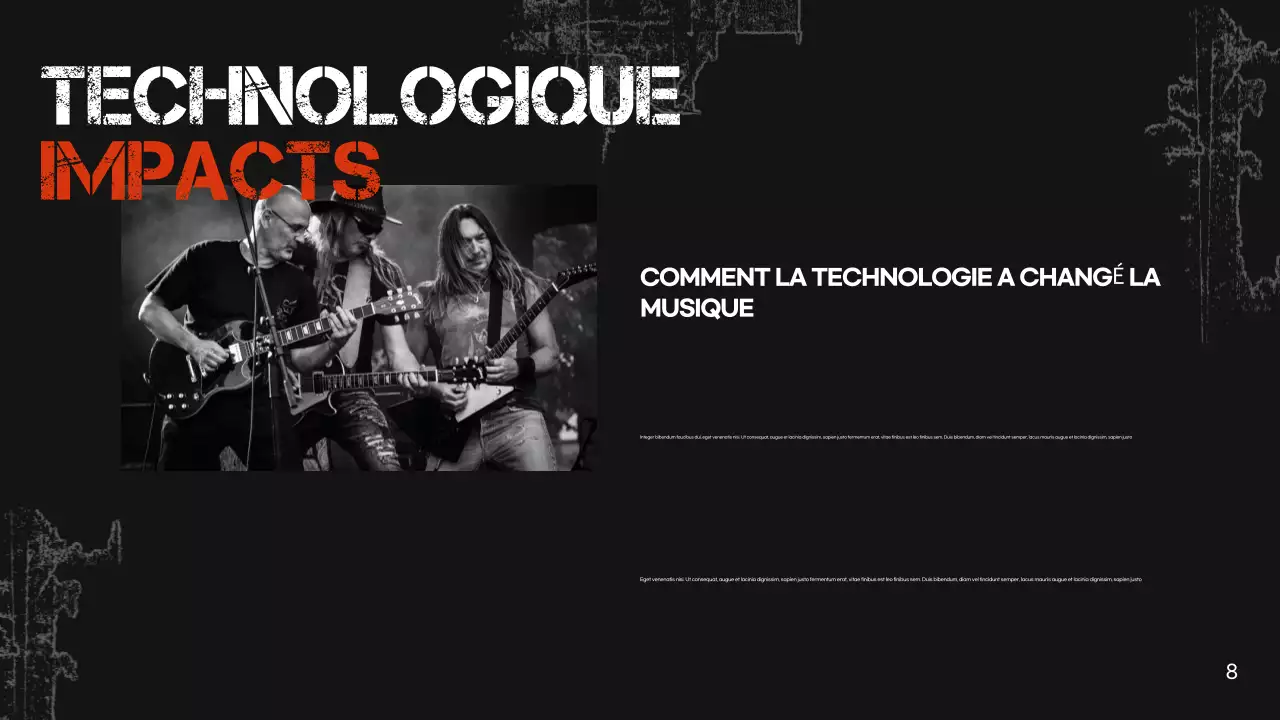 présentation de la musique rétro noire