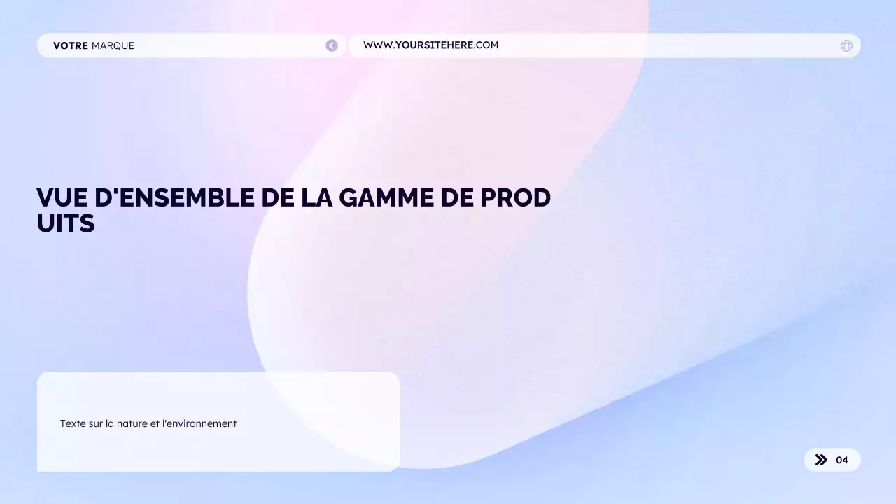 Catalogue de produits pour votre marque