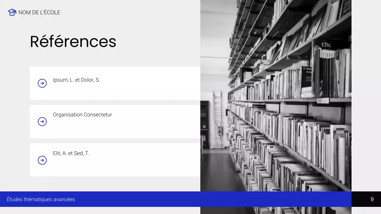 cours d'éducation moderne pour les Noirs