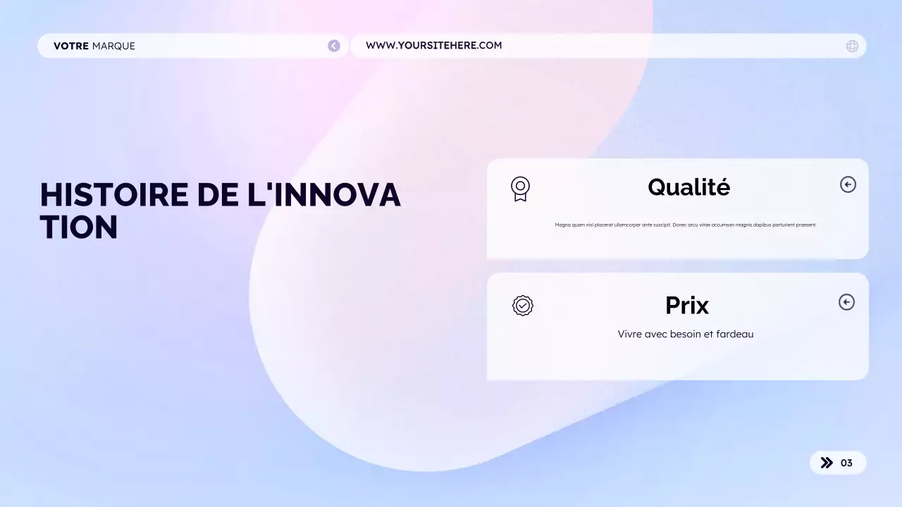 Catalogue de produits pour votre marque