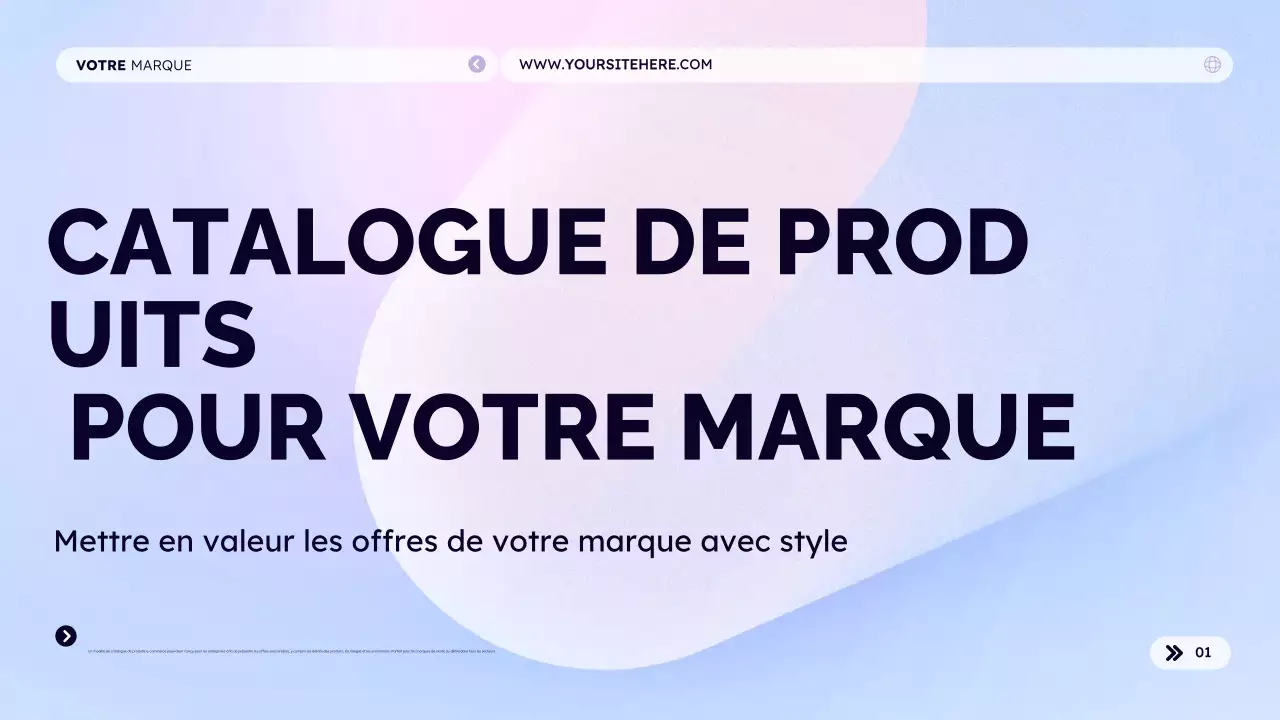 Catalogue de produits pour votre marque