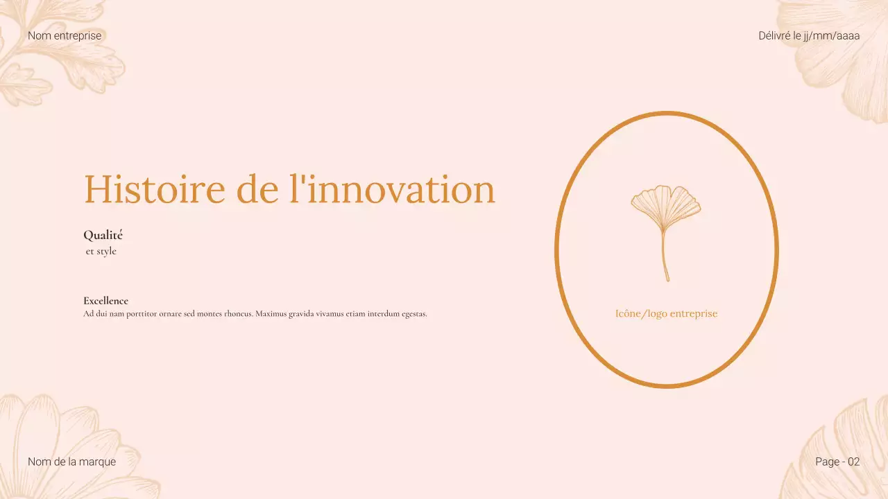 Catalogue de produits de beauté Beige Floral