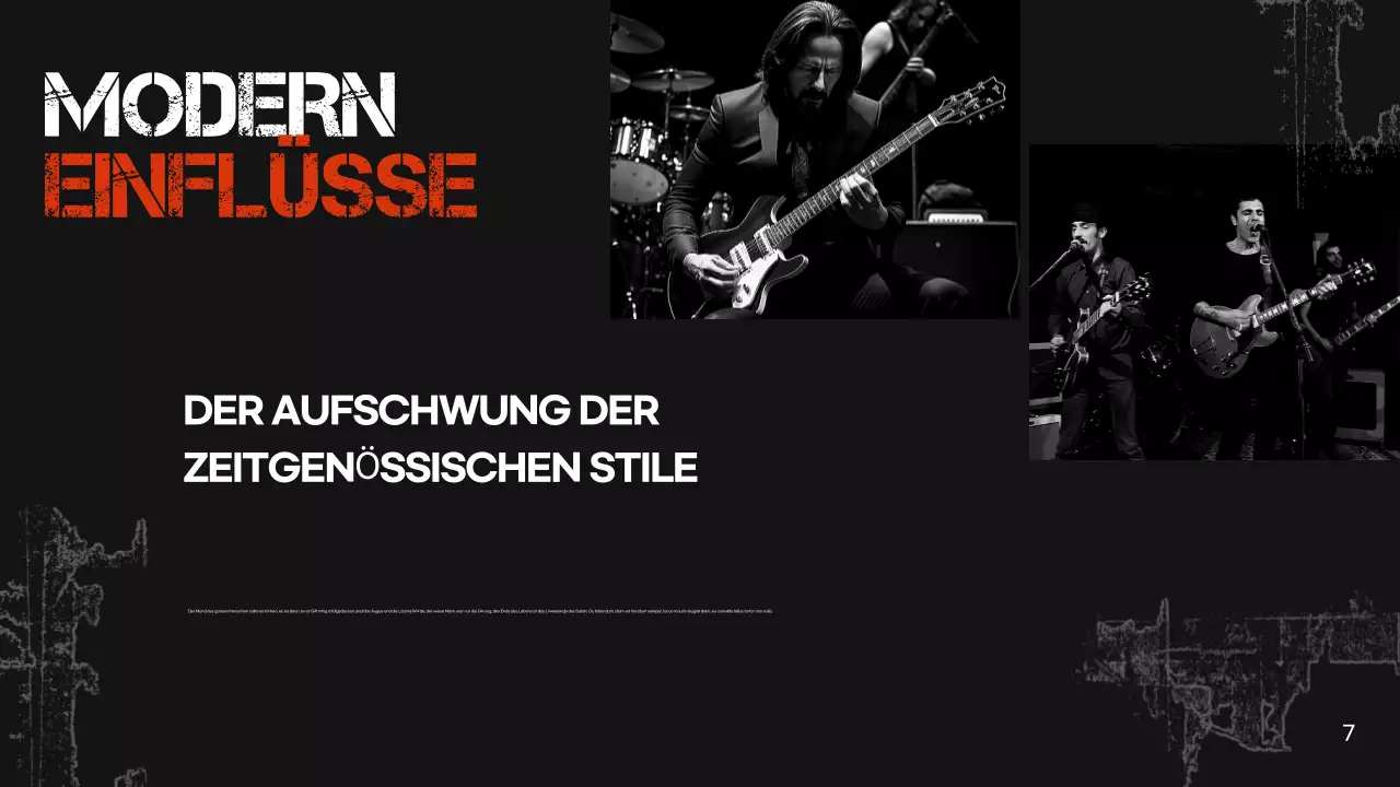 schwarze Retro-Musikpräsentation