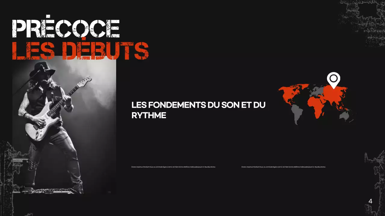 présentation de la musique rétro noire