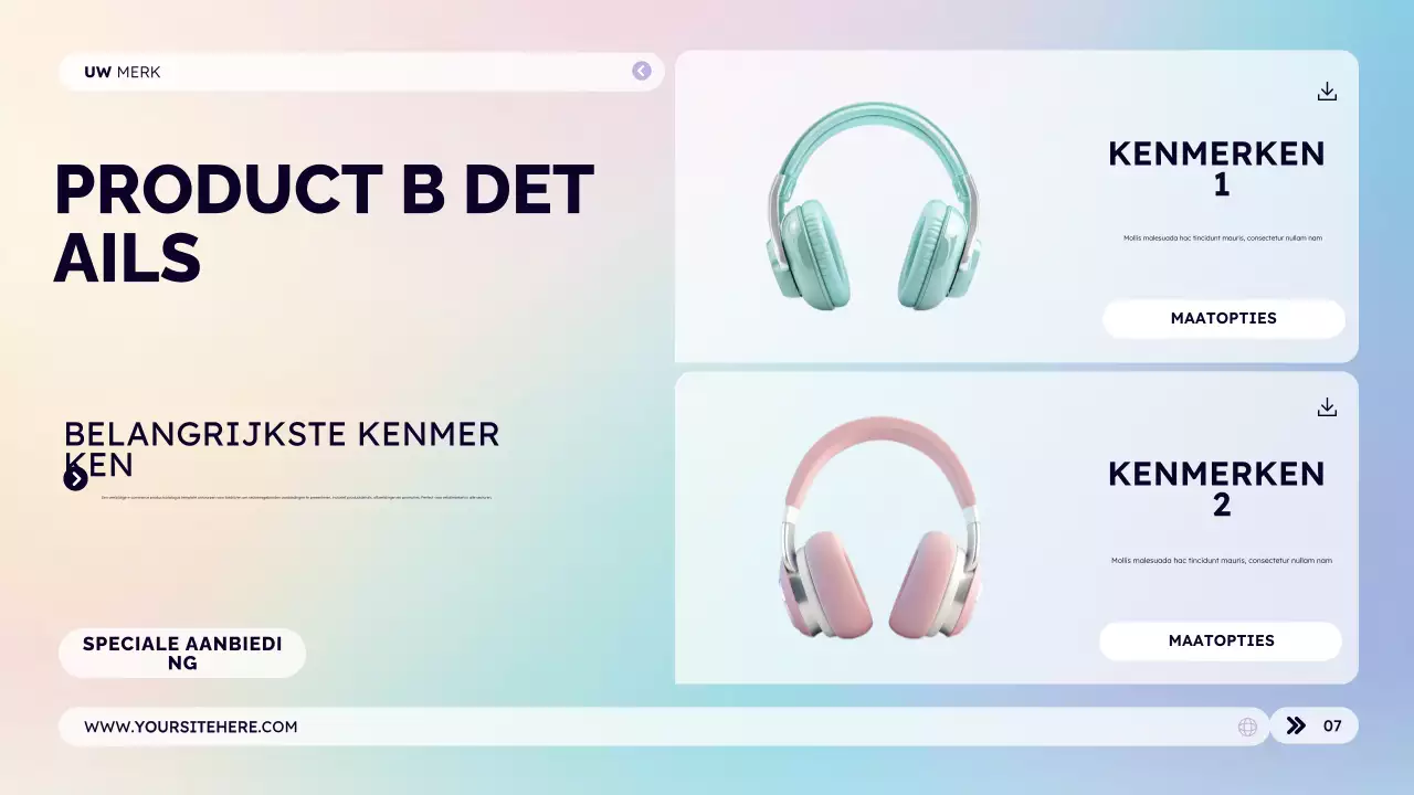 Productcatalogus voor uw merk