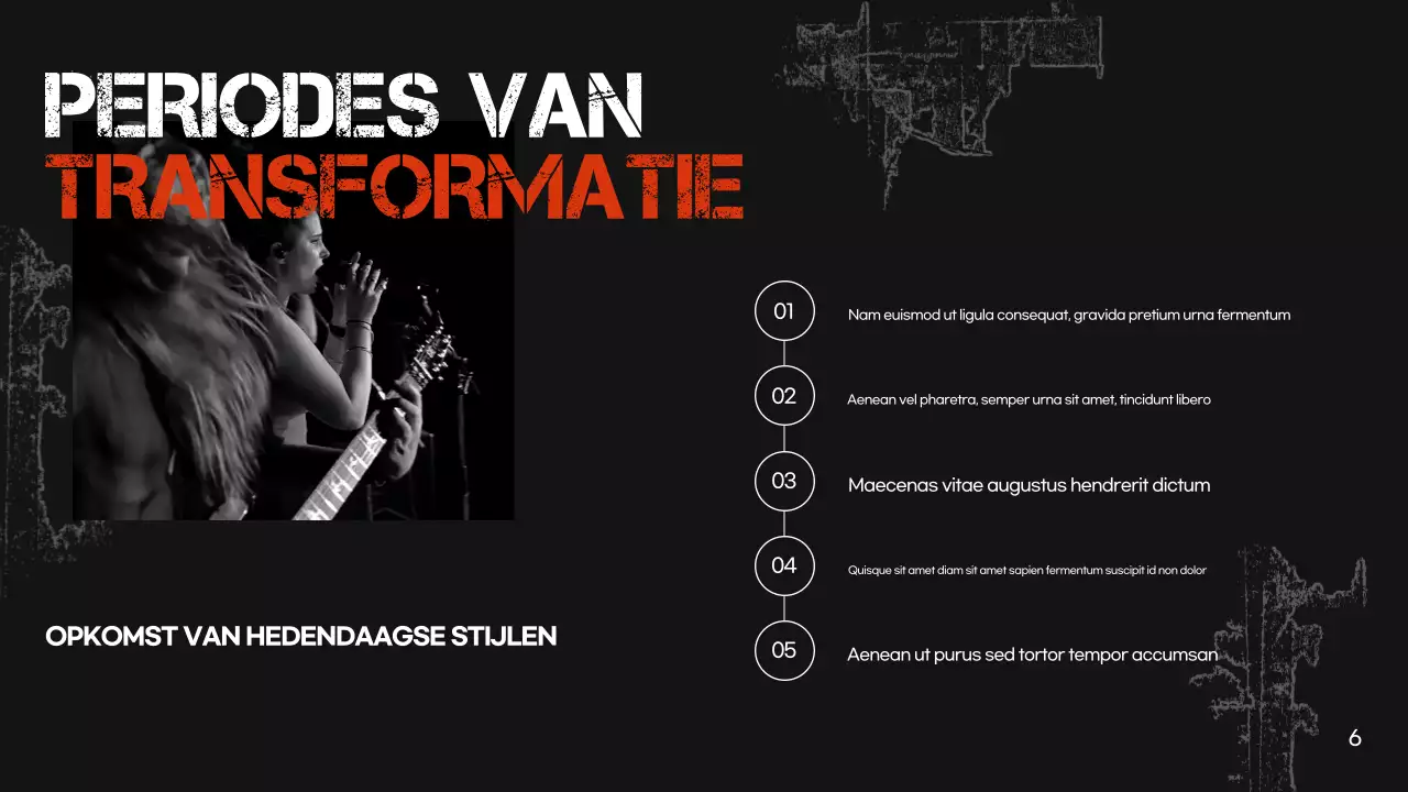 zwarte retro muziekpresentatie