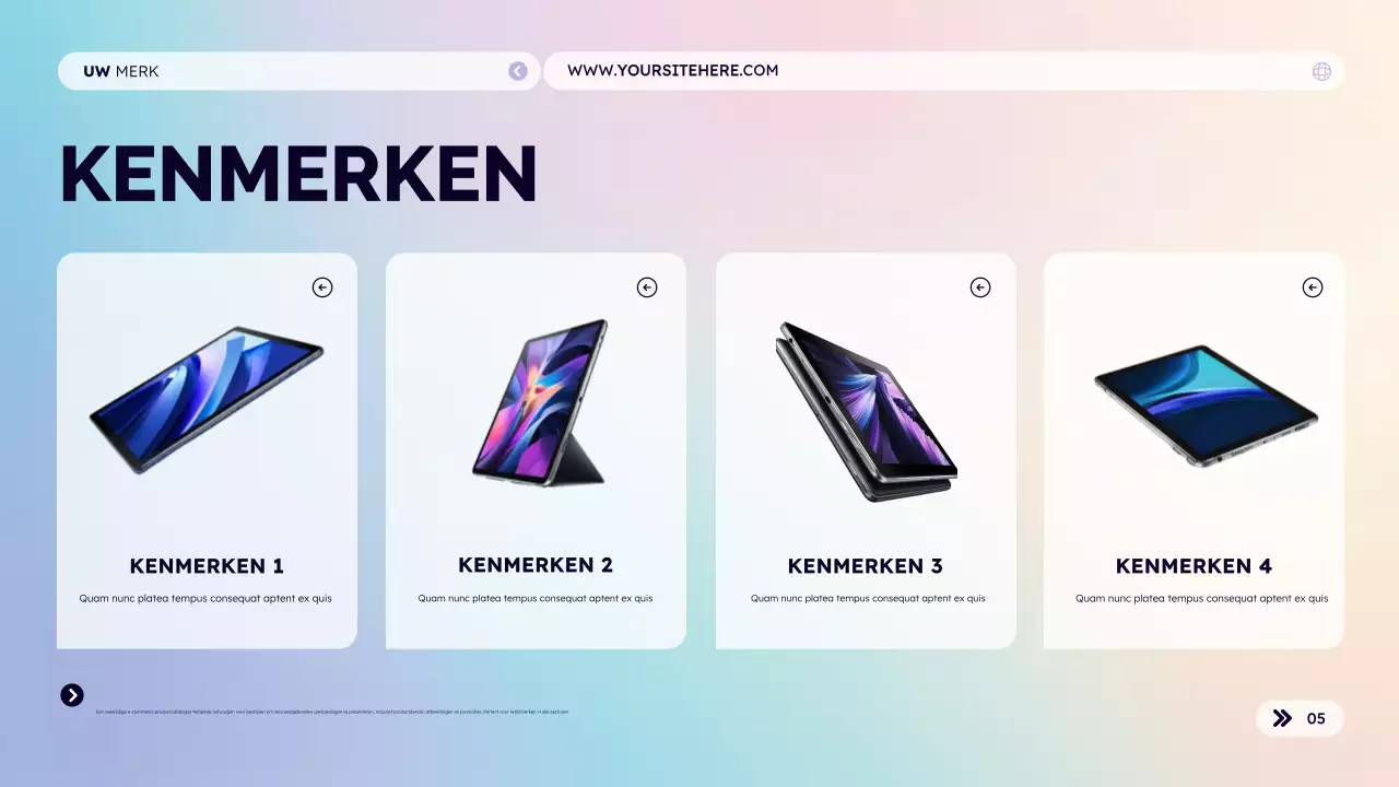 Productcatalogus voor uw merk