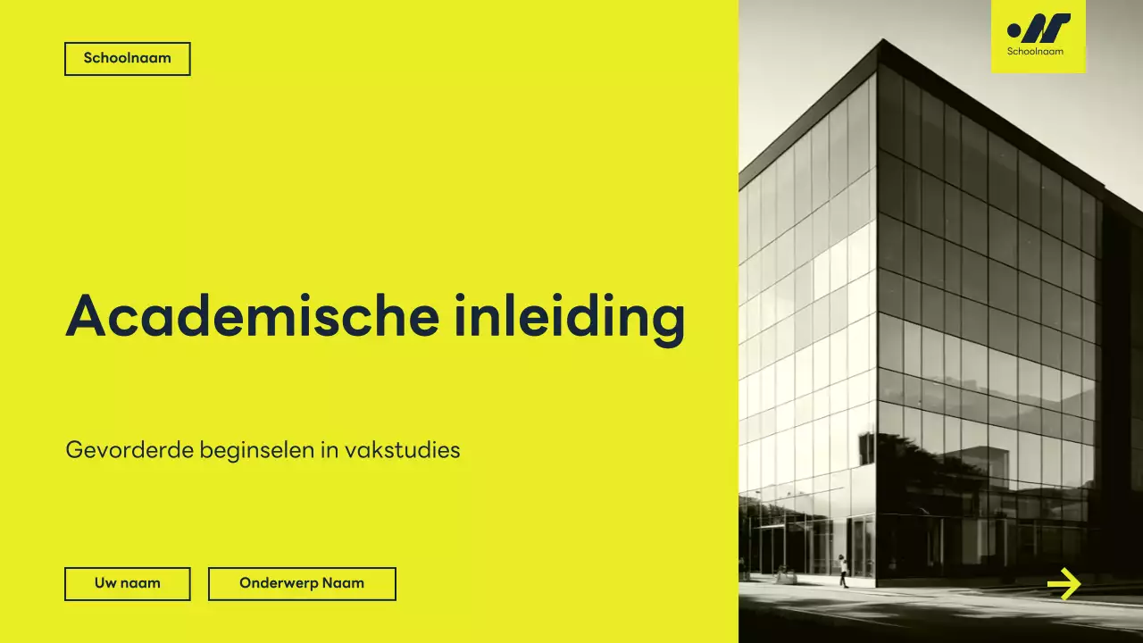 gele moderne academische lezing