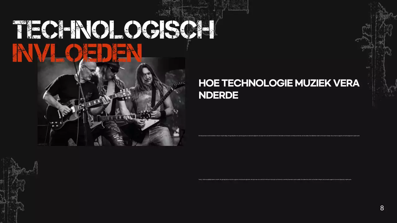 zwarte retro muziekpresentatie