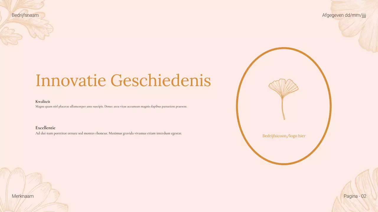 Beige Bloemen Catalogus Schoonheidsproducten