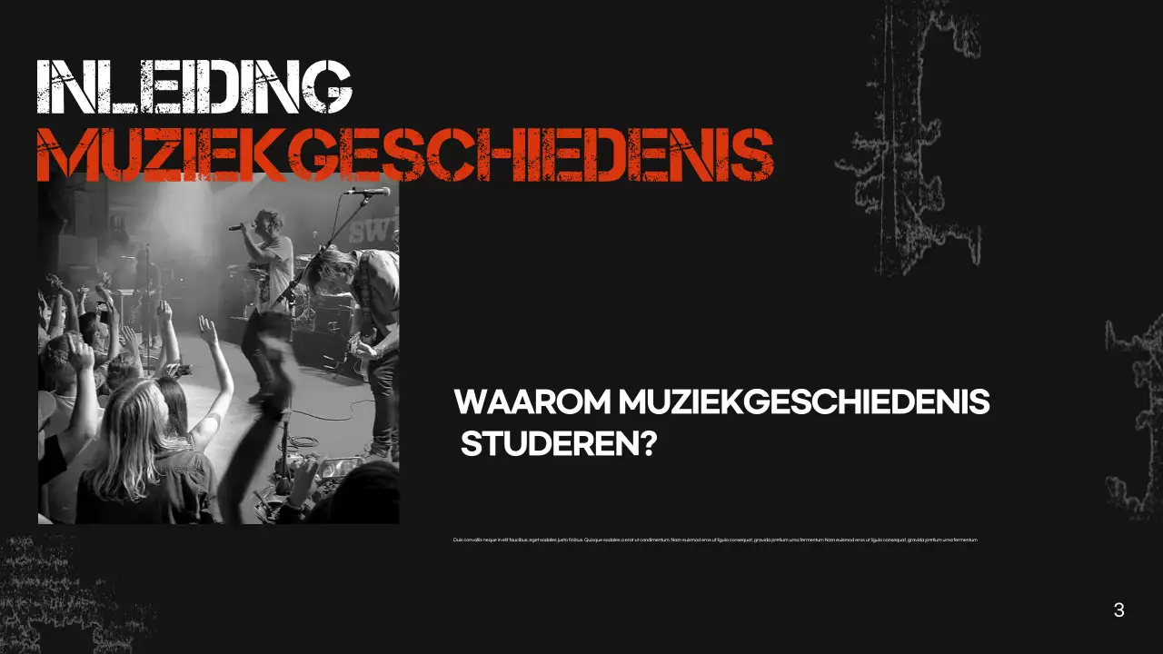 zwarte retro muziekpresentatie