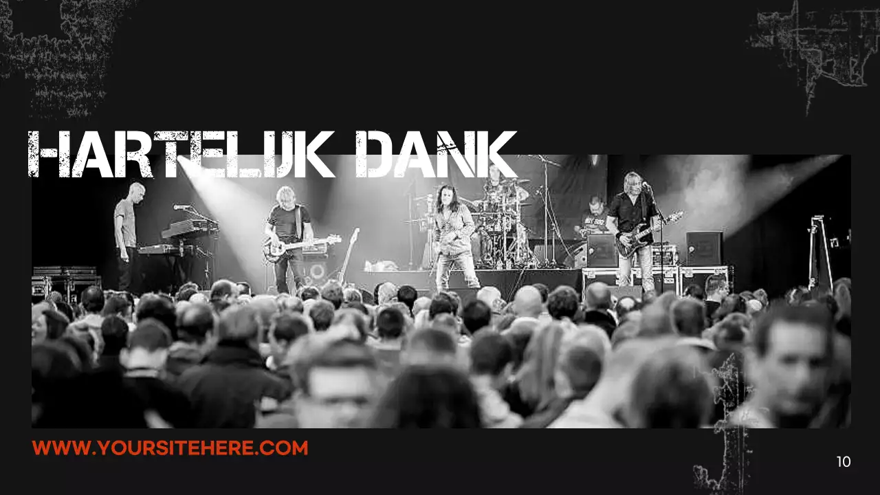 zwarte retro muziekpresentatie