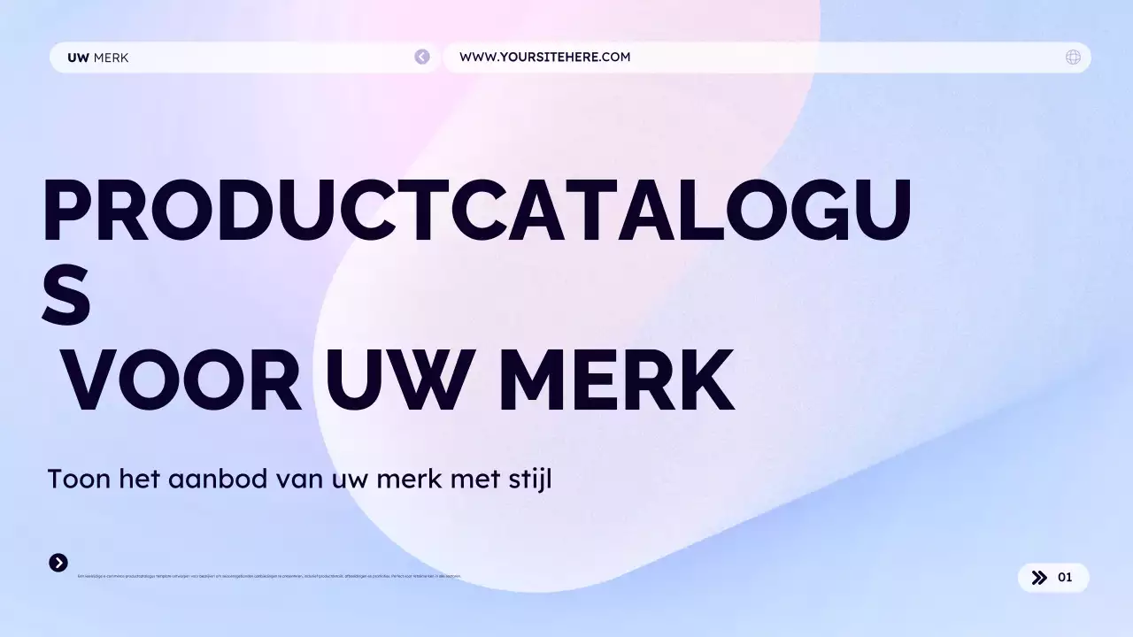 Productcatalogus voor uw merk