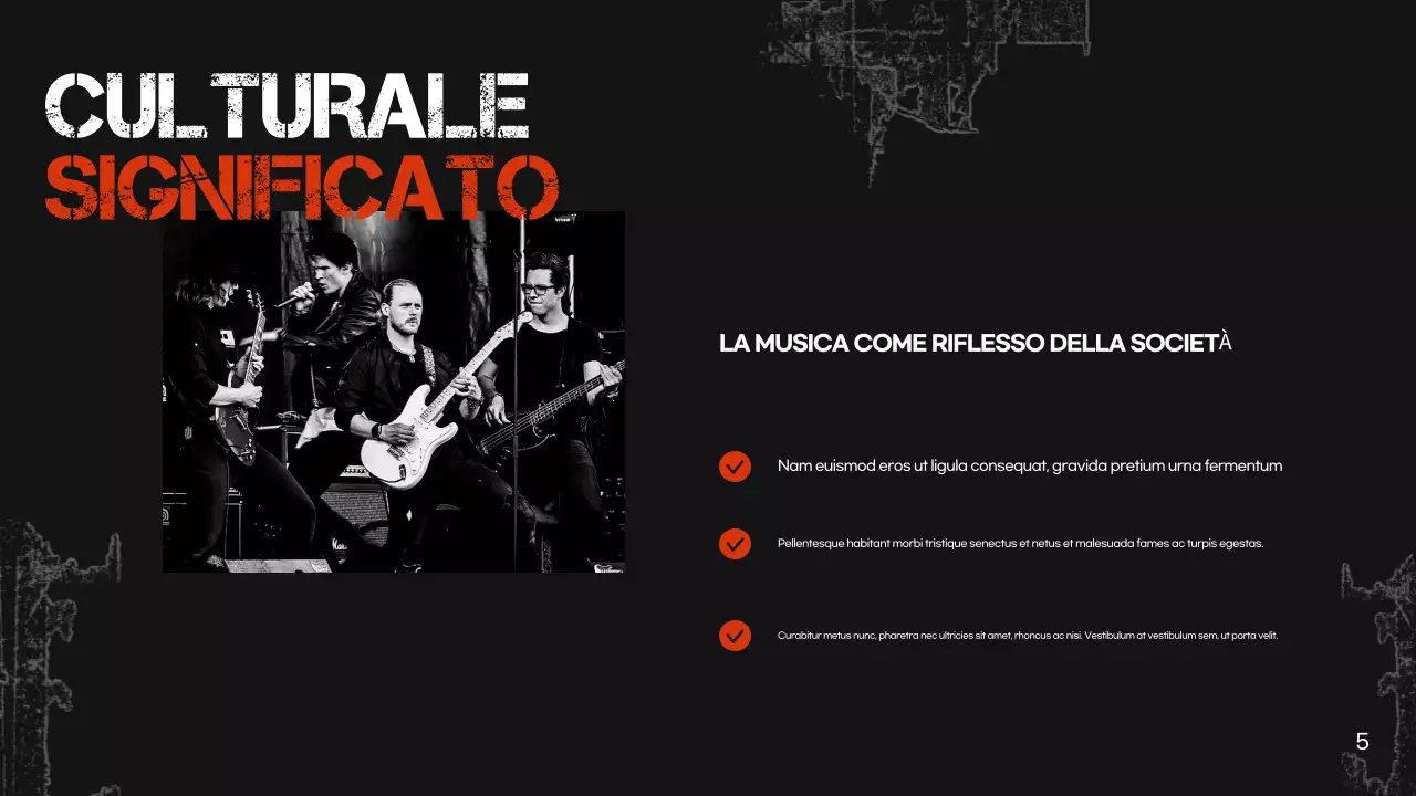 presentazione della musica nera retrò