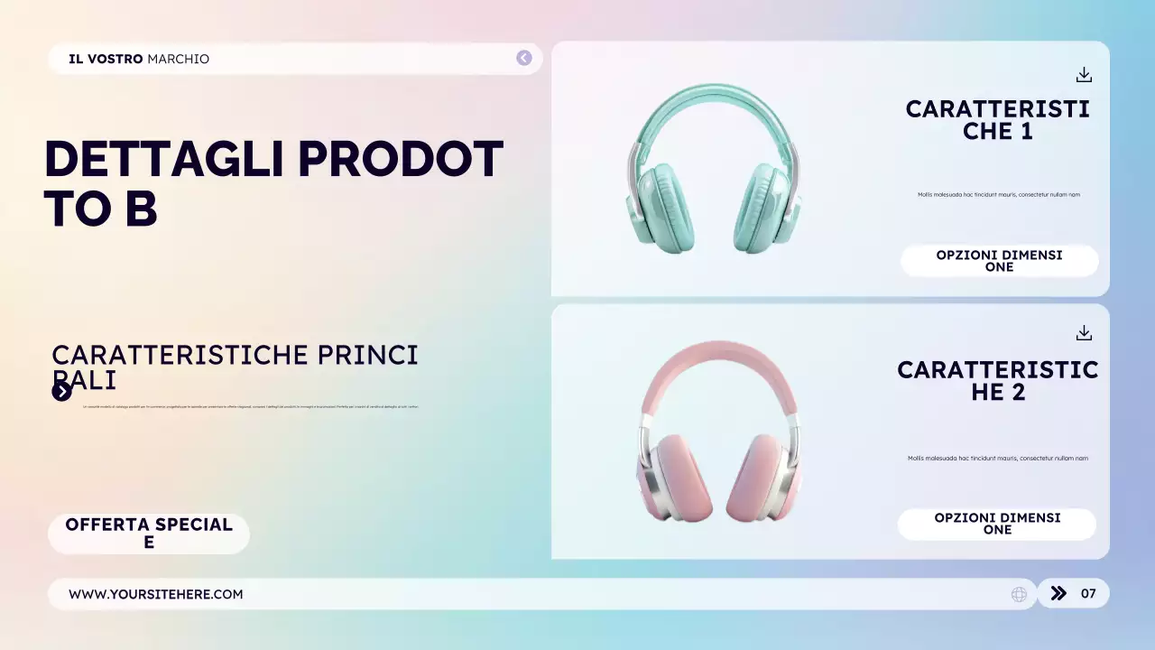 Catalogo dei prodotti per il vostro marchio