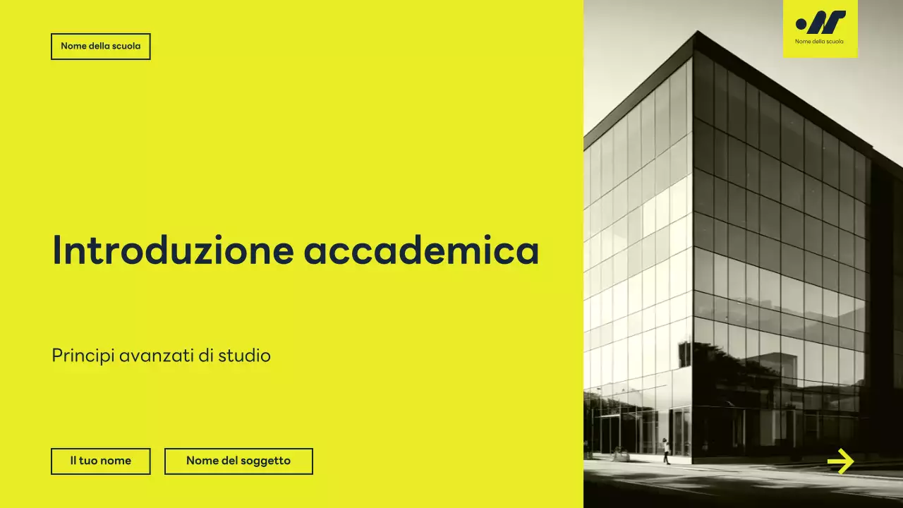 giallo moderno lezione accademica