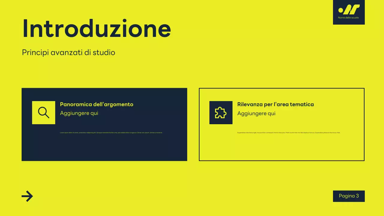 giallo moderno lezione accademica