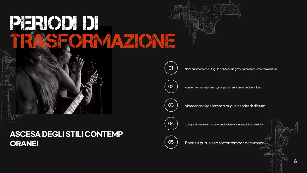 presentazione della musica nera retrò