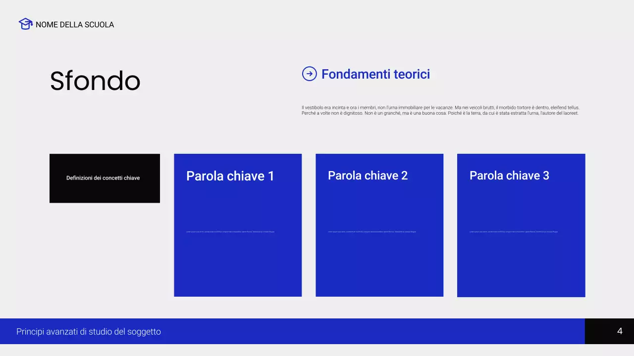 corso di educazione moderna al nero