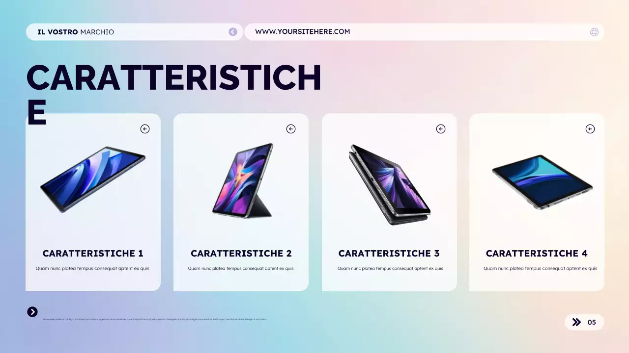 Catalogo dei prodotti per il vostro marchio