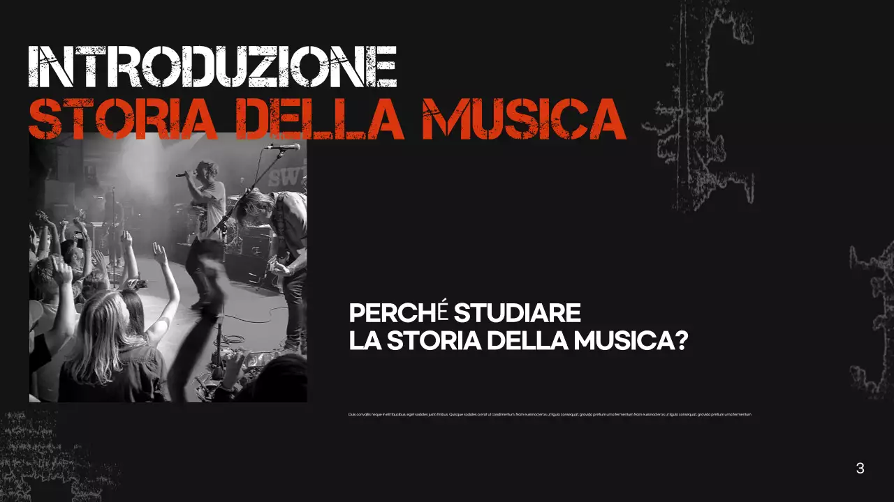 presentazione della musica nera retrò