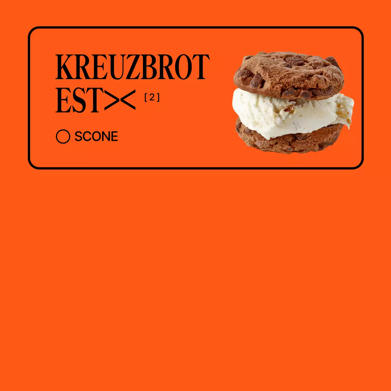 Orange Minimalistisches Cafe fördern