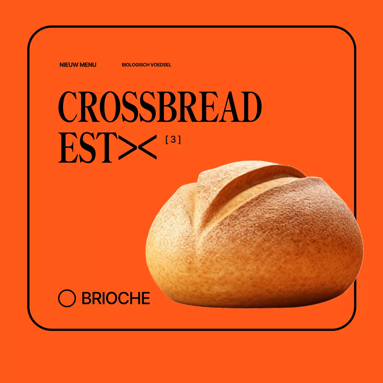 Een minimalistisch oranje café promoten