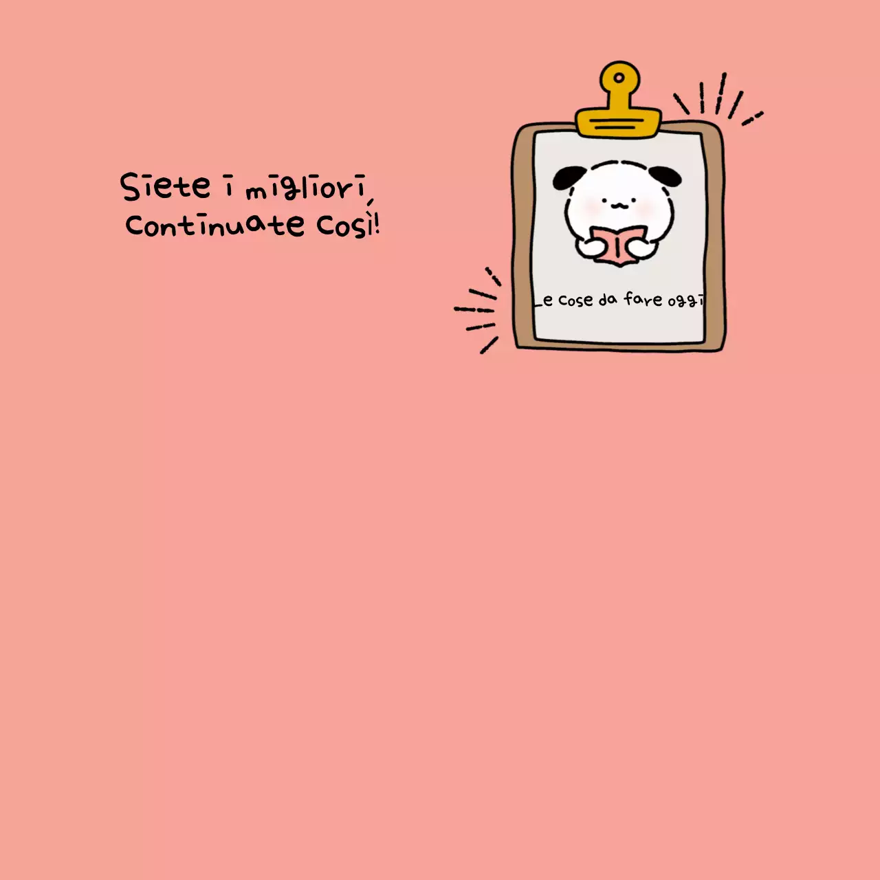 Blocco note bianco con personaggi simpatici