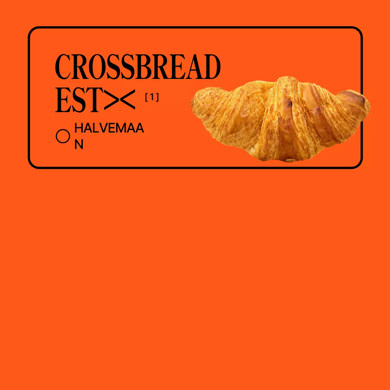 Oranje minimalistisch café promoten