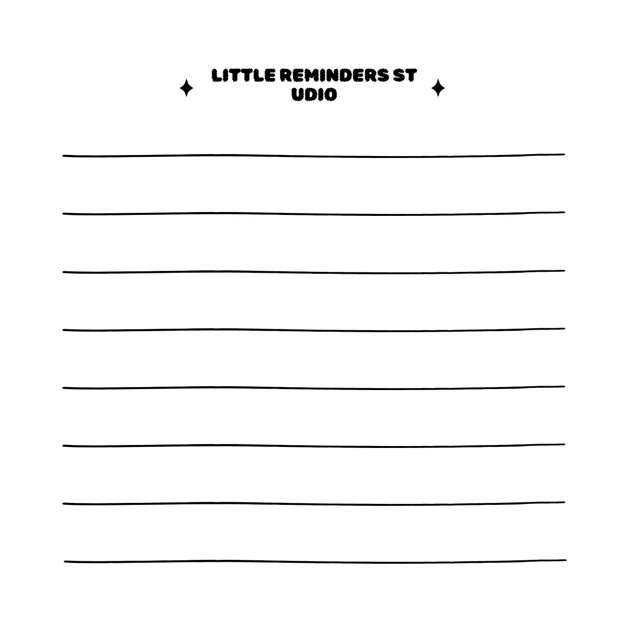 Gradient Simple Notepad Wording