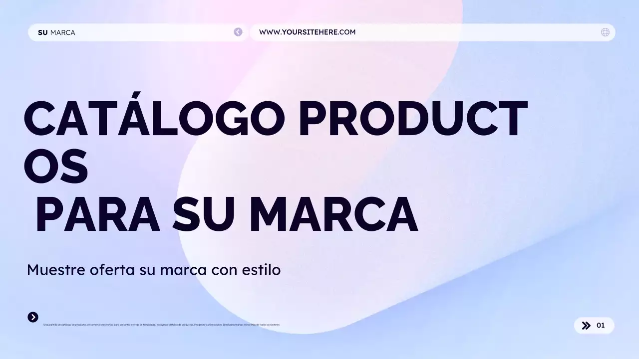 Catálogo de productos para su marca