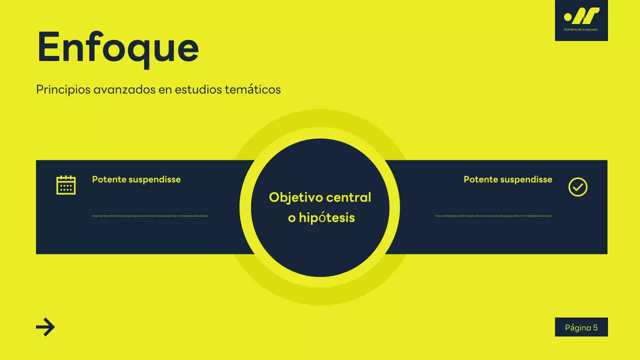 conferencia académica moderna amarilla