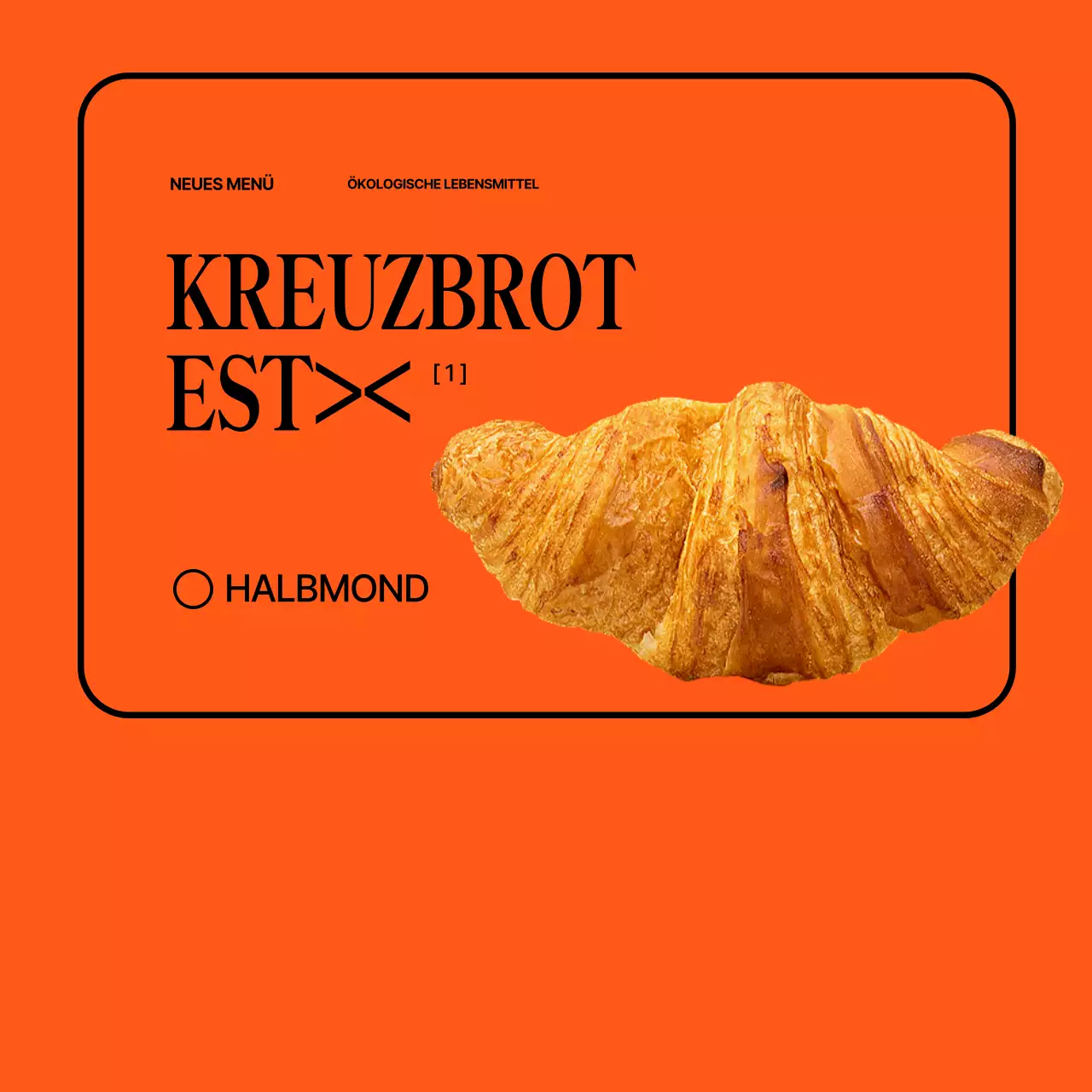 Orange Minimalistisches Cafe fördern