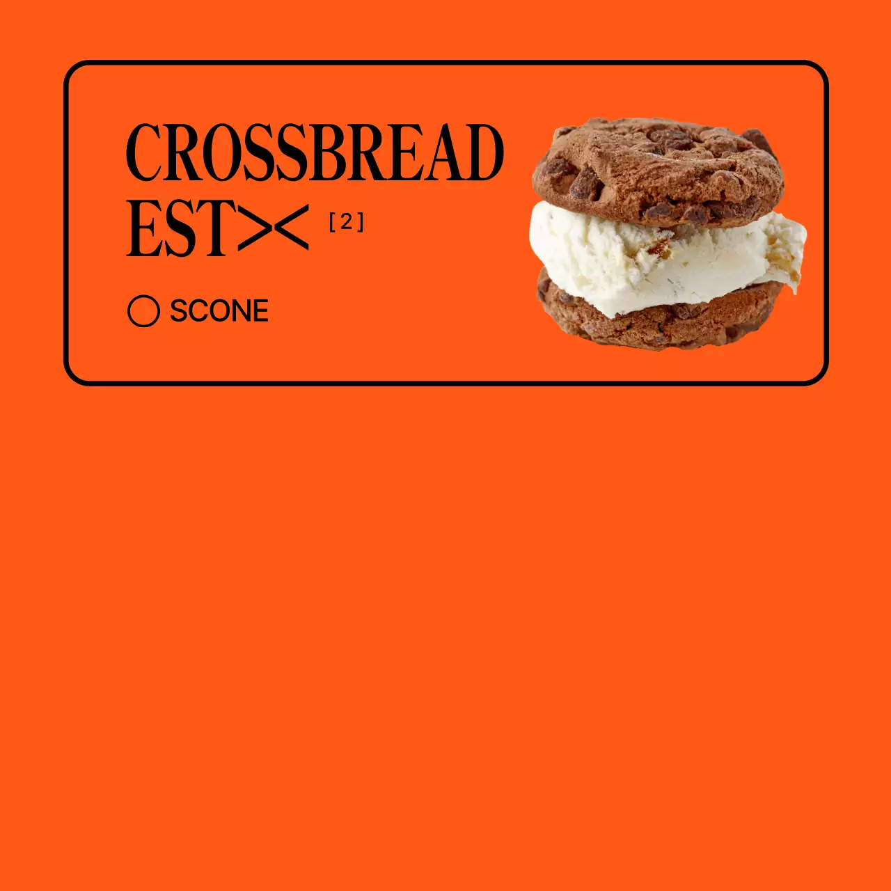 Oranje minimalistisch café promoten