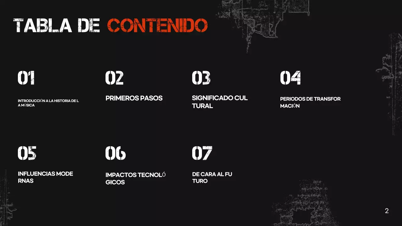 presentación de música retro negra