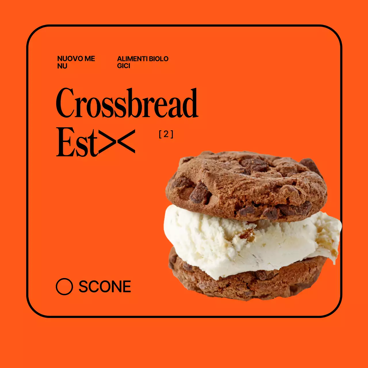 Promuovere un caffè arancione minimalista