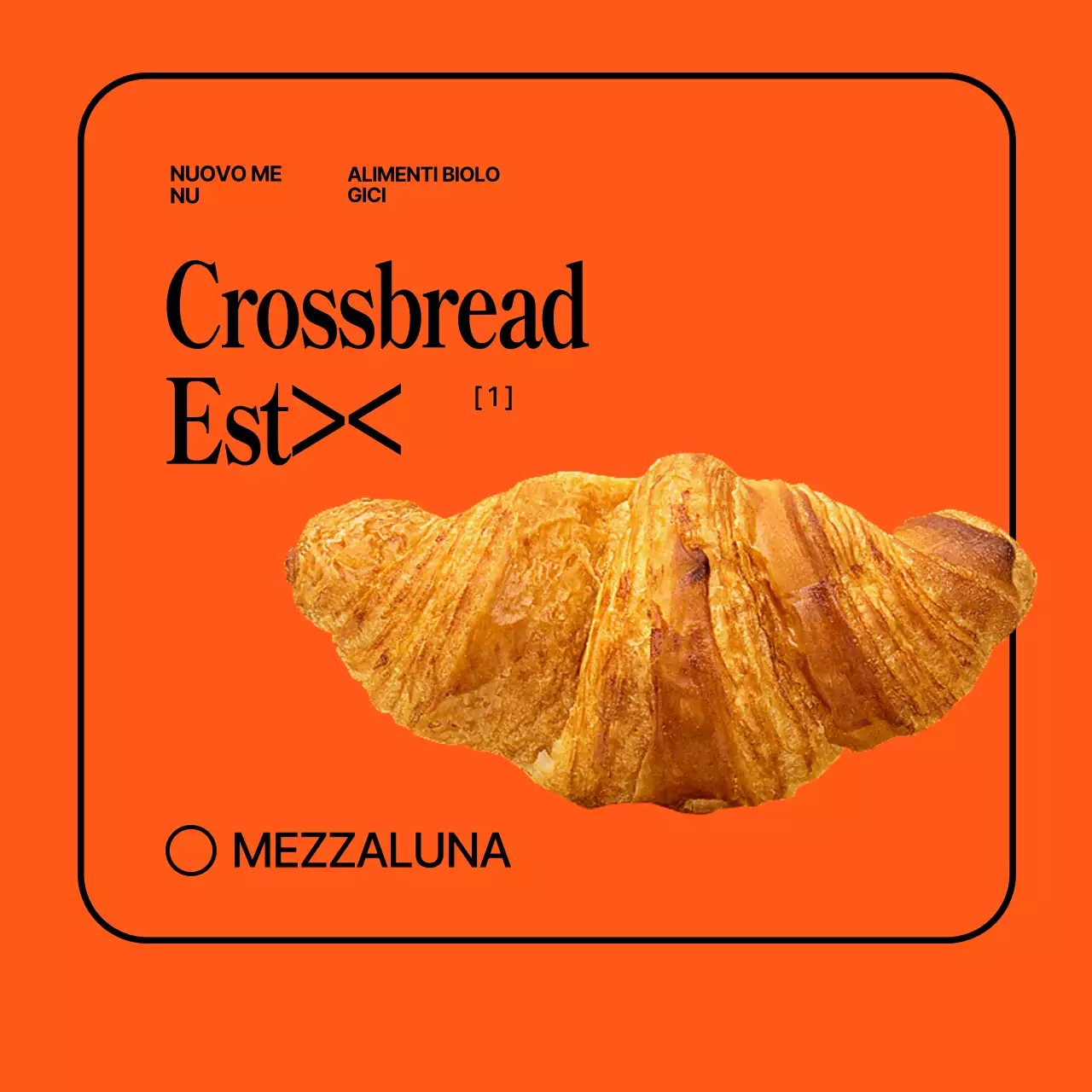 Promuovere un caffè arancione minimalista