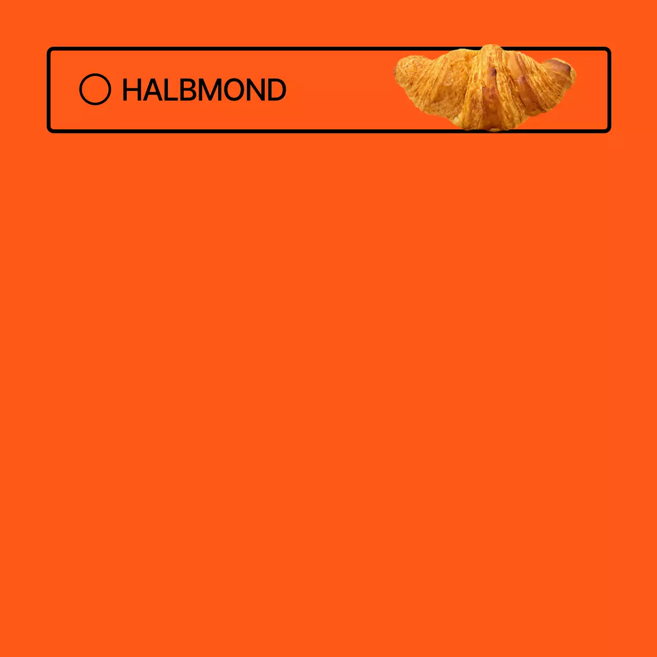 Orange Minimalistisches Cafe fördern