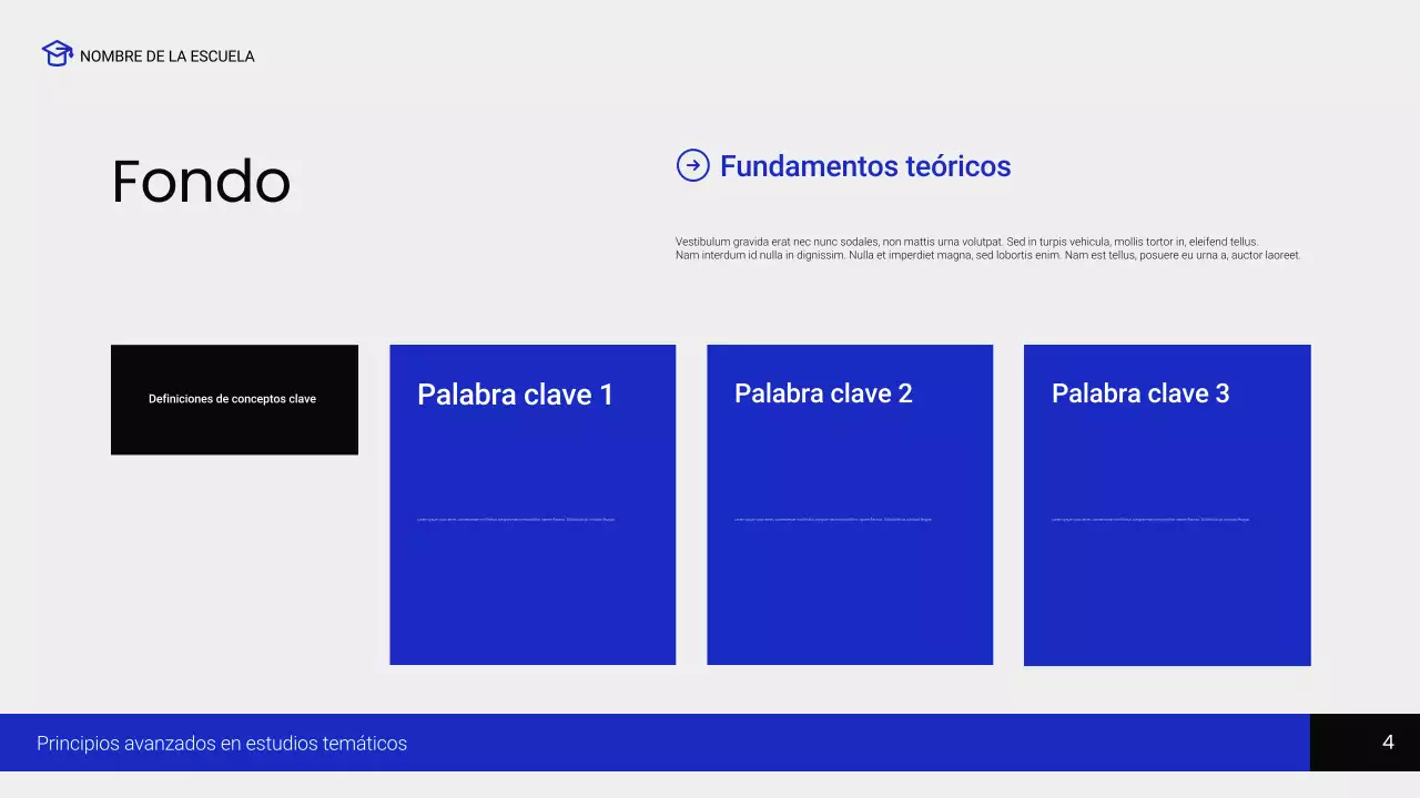 curso de educación moderna para negros
