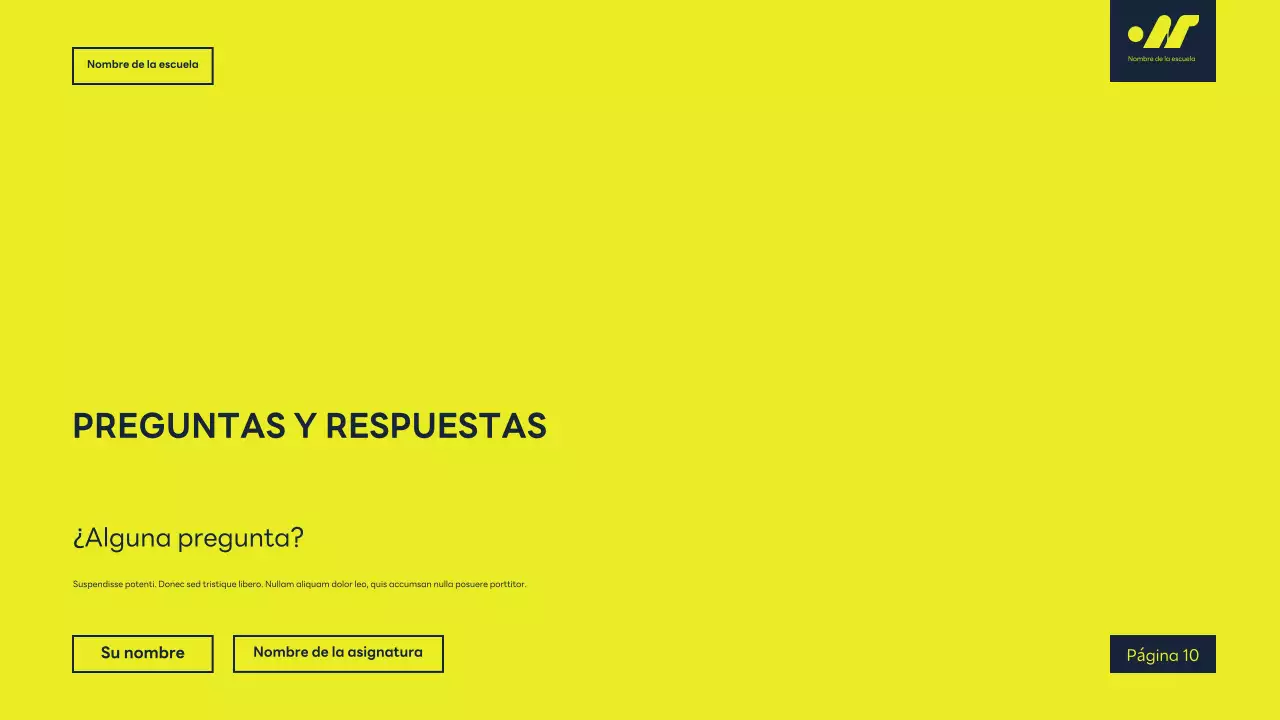 conferencia académica moderna amarilla