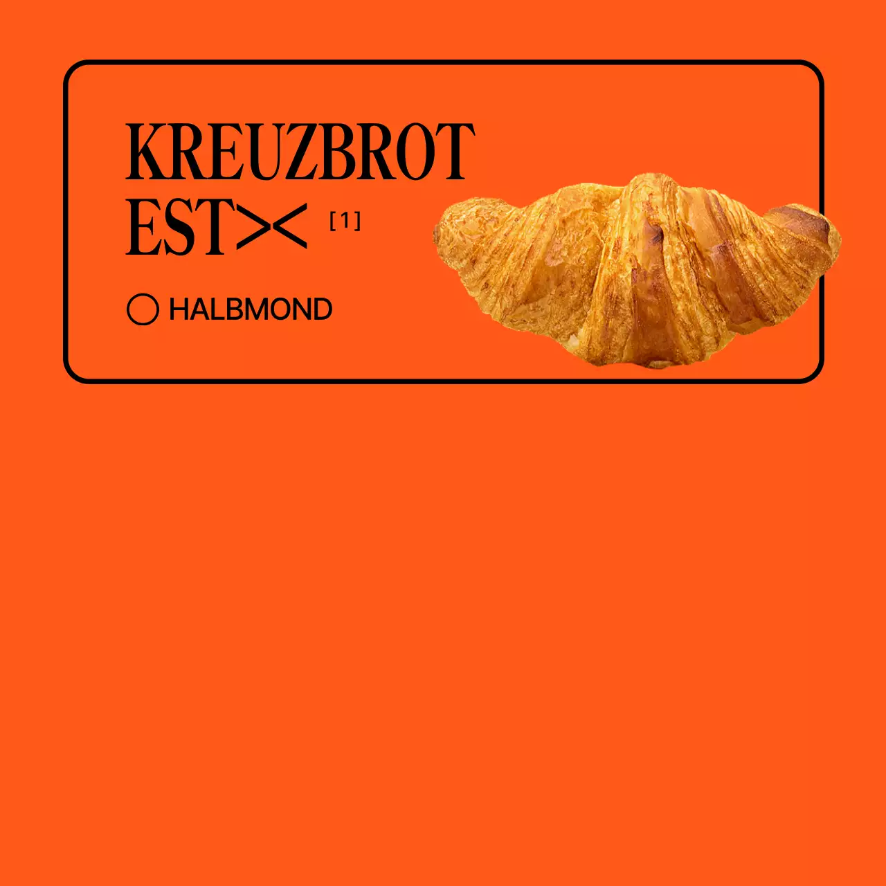 Orange Minimalistisches Cafe fördern