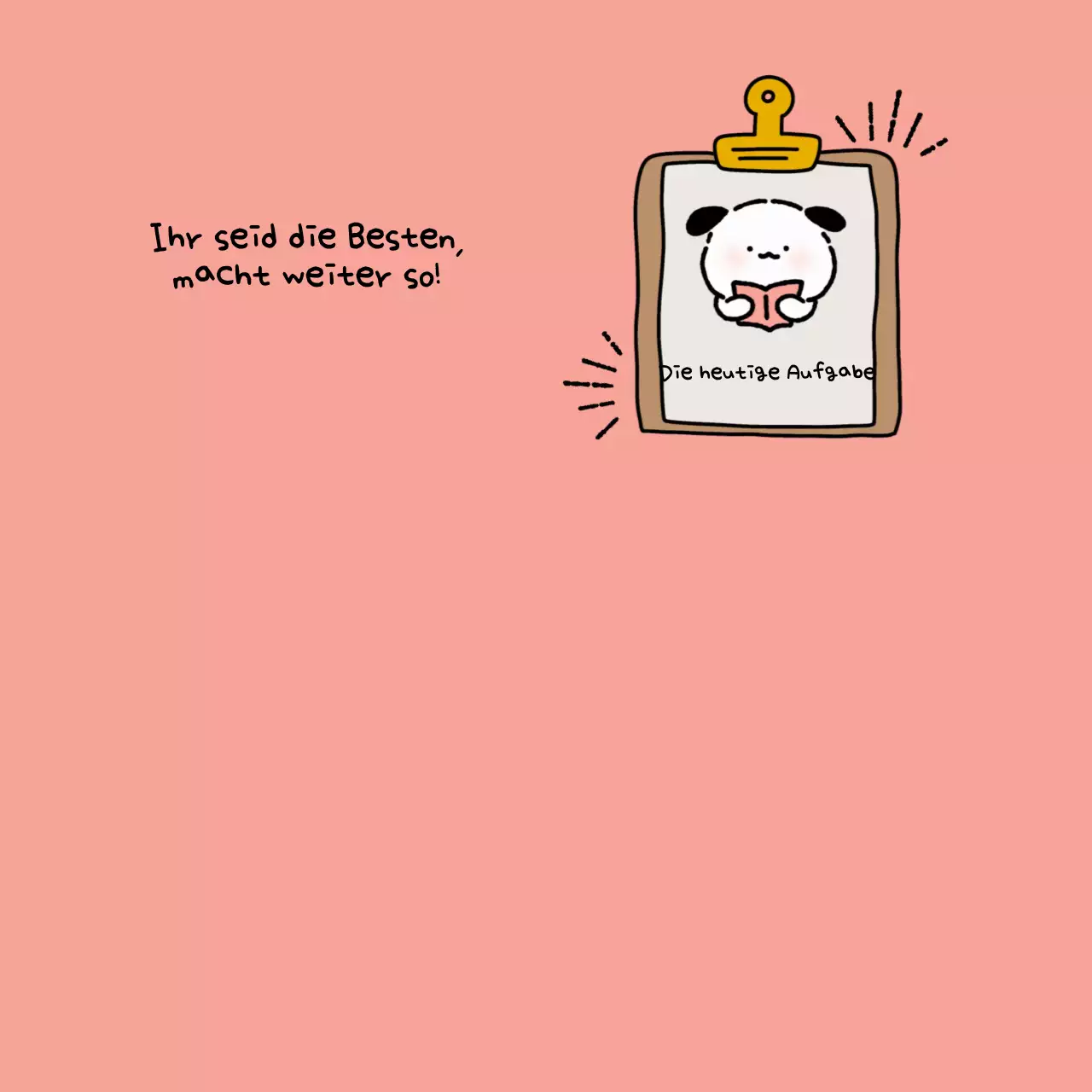 Weißer Notizblock mit niedlichem Charakter